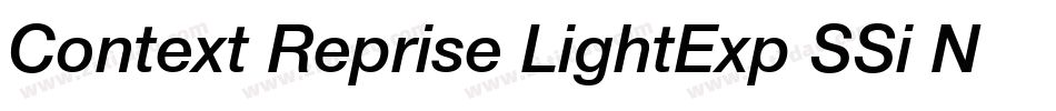 Context Reprise LightExp SSi Normal字体转换